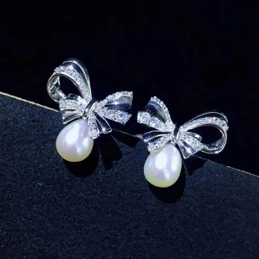 Belle Bow Pearl Drops