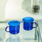 Set of Borosilicate Glass Coffee Mugs