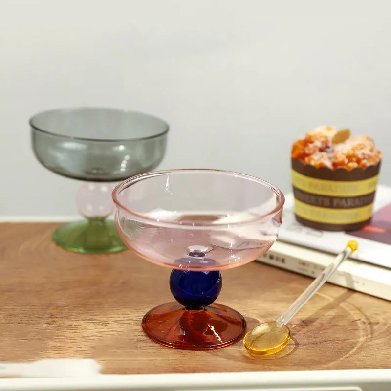 Stained Borosilicate Glass Goblet