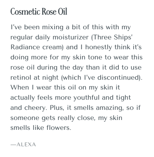 Pure Cosmetic Grade Rose Oil