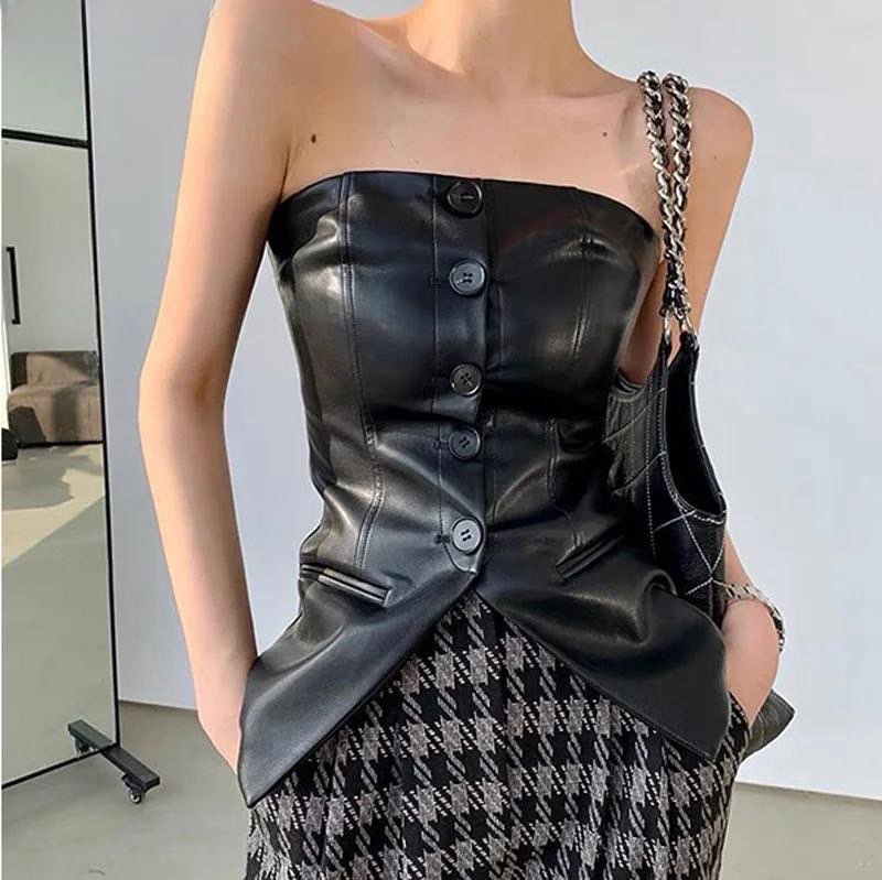 The Hudson Leather Bustier