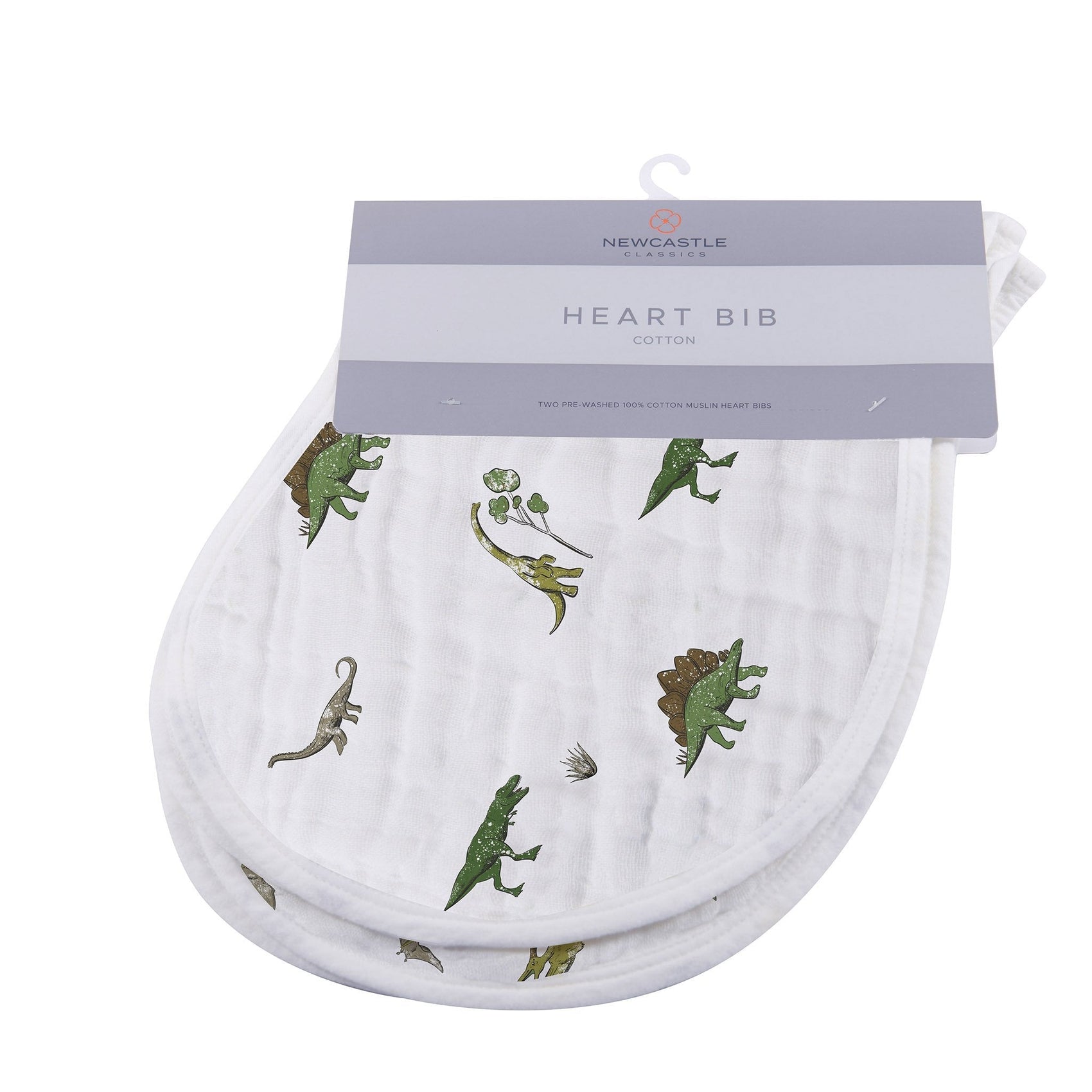 Dino Days Cotton Burp Cloth Bibs